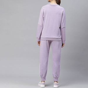 Mujer Otoño Invierno dos piezas grueso polar Jogging pantalones de chándal traje cremallera Sudadera con capucha conjunto frente sólido chándal cordón - Product Image 6