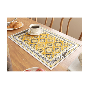 Set de table en coton terre cuite uni avec texture rustique en lin 30x45 cm 115g, durable, fabriqué en Inde pour l'hôtellerie - Product Image 3
