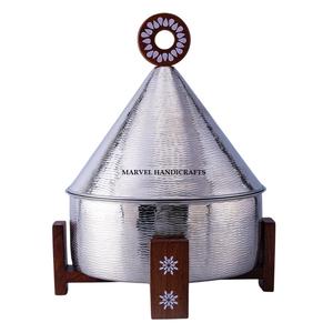 Décoration du Ramadan Casseroles de service en métal en acier inoxydable Chauffe-plats Casseroles de service servir à l'invité - Product Image 4