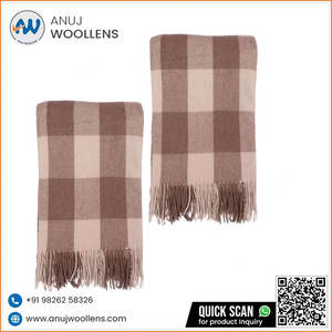 Couverture en laine douce de luxe de qualité supérieure Jacob par un fabricant indien à prix abordable - Product Image 5