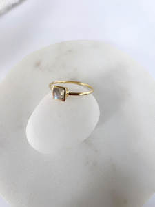Vintage Gold Plated Silver Rhodium <b>Quartz</b> Gemstone Ring Set for Unisex-Gift Occasion <b>Jewelry</b> - Product Image 3