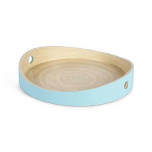 Ensemble de plateaux et de plateaux de service en bambou tissé à la main, vaisselle minimaliste pour hôtel, restaurant, buffet et repas à domicile - Product Image 6