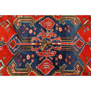 Tapis vintage 5,7x9,2 pieds, tapis turc, tapis en laine rouge à motifs floraux - Product Image 5