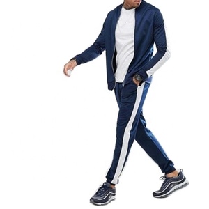 Men's Casual Full Zip Fleece Tracksuit Printed Logo <b>Hoodie</b> and Trouser for Gym Boxing Running or Jogging - Product Image 1