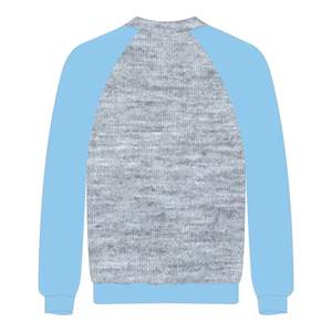 1938 Jack and Jill of America Grey Raglan Sleeves <b>Sweatshirt</b> Blue Chenille Embroidery <b>Black</b> Civic Professional Organizations - Product Image 3