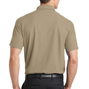 Chemises de golf grises à manches courtes pour hommes 100% coton - Product Image 5