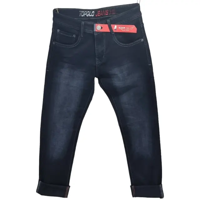 Oem/Odm Aanpassen Hoge Kwaliteit Jeans Voor Heren Distributeurs Mannelijke Klassieke Elasticiteit Business Straight Denim Jeans Extra Stretch