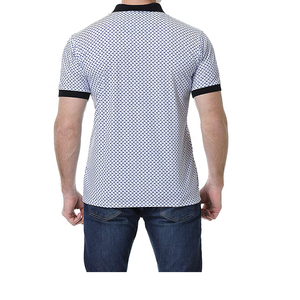 เสื้อยืดโปโลผ้าฝ้าย100% สำหรับผู้ชายพิมพ์ลายแบบหลวมแห้งเร็ว - Product Image 2