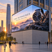 Écran d'affichage LED 3D extérieur P5 16 bits en niveaux de gris, à économie d'énergie, pour panneau d'affichage numérique et repères urbains – Fournisseur distributeur