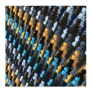 शीतकालीन स्वेटर के लिए थोक विशेष अनुकूलित पैटर रंग पॉलिएस्टर स्पैन्डेक्स बुना हुआ नरम जैक्वार्ड हैसी फैब्रिक