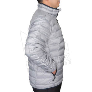 Veste matelassée d'hiver coupe-vent pour homme, col montant, 100 % polyester, tissu toile, qualité supérieure, vente en gros OEM - Product Image 3