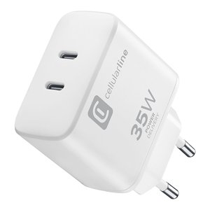 Cargador USB Tipo-C DUAL CHARGER 35W Power Delivery Blanco ACHIPHUSB2PD35WW - Product Image 1