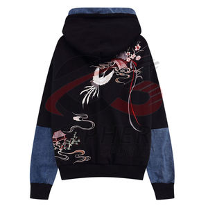 Último diseño bordado sudaderas con capucha precio bajo hombres bordado sudaderas con capucha nuevo estilo diseño bordado sudaderas con capucha para hombres - Product Image 4