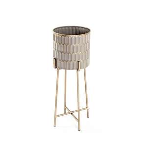 Soporte de maceta de metal antiguo para arreglos de plantas verticales perfecto para ahorrar espacio en apartamentos y hogares compactos - Product Image 2