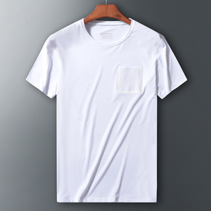 OEM เสื้อยืดวิ่งเข้ารูปแห้งๆของผู้ชายสำหรับยิมฟิตเนส200กรัมผ้าไนลอนสีทึบใส่สบายสำหรับฤดูร้อน8XL 7XL ไซส์ใหญ่พิเศษ - Product Image 3