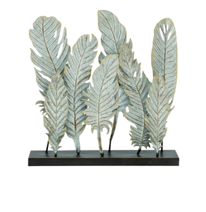 Décoration de table de bureau moderne personnalisée en métal avec base en fer, feuille d'or, art métallique, décoration intérieure - Product Image 6