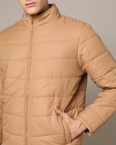 Streetwear matelassé pour hommes Veste matelassée à bulles Bomber à col montant et fermeture éclair personnalisée Vêtements d'extérieur d'hiver - Product Image 6
