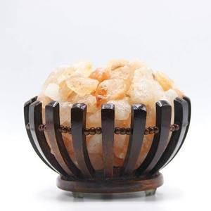 Panier en forme de bol en bois de rose avec morceaux de sel, paniers en bois de haute qualité, panier en bois fait à la main - Product Image 1