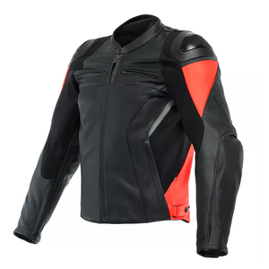 Customized Design Genuine Cowhide Black Leather Motorbike Jacket CE Approved Armors Racing Protective Motorcycle Jacket For Men - Product Image 3