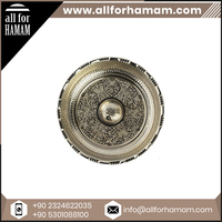 Bol de Hammam turc traditionnel plaqué cuivre et chrome Design marocain moderne Lavabo de salle de bain durable Prix spécial pour commande en gros