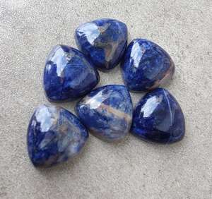 Trillón de Sodalita Natural Alto Pulido 3mm 5mm 10mm 12mm y Todos los tamaños calibrados disponibles Fabricación para mujeres Collar fino - Product Image 2