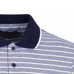 Vente en gros de haute qualité respirant confortable stock hommes polyester tissu polo été revers manches courtes polo t-shirts. - Product Image 2