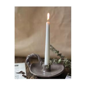 Portavelas de cerámica moderno hecho a mano para decoración del hogar, mesa de comedor, sala de estar, dormitorio, fiesta de boda, pieza elegante rústica - Product Image 5