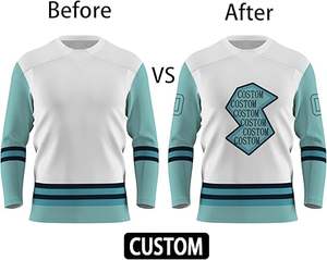 ชุดยูนิฟอร์มฮ็อกกี้น้ำแข็งสำหรับผู้ใหญ่ชุดเสื้อผ้าขนาดใหญ่พิเศษผ้าโพลีเอสเตอร์ระบายอากาศได้ดีแห้งเร็ว100% - Product Image 3