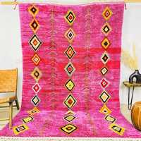 Tapis en laine berbère marocaine de luxe Tapis noué à la main au design vintage pour usage domestique Prix de gros Tapis pour tapis de salon