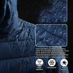 เสื้อแจ็กเก็ตแบบขนเป็ดผ้าใบน้ำหนักเบาสำหรับผู้ชายเสื้อผ้าแนวสตรีทเสื้อผ้าฤดูหนาว OEM แบบสวมสบาย - Product Image 3