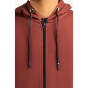 Sweat-shirt tricoté léger et oversize, couleur unie, design doublé, étiquette personnalisée, streetwear décontracté, OEM ODM, fourniture de marques privées - Product Image 2