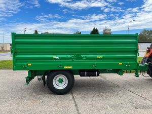 <b>Green</b> Farm Trailer Hydraulic Dump Trailer Tow Behind Agricultural Cargo Trailer for Tractor Use - Product Image 6