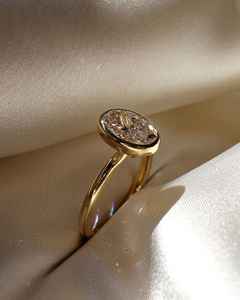 Bisel Set 2 Ct Oval Cut Moissanite Compromiso Alargado Hielo Triturado Oval Ring, Dainty Solitaire Moissanite Ring para Mujeres - Product Image 2