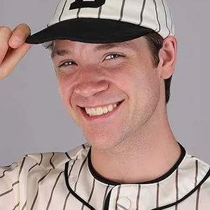 Costume de joueur de baseball vintage pour adulte, uniforme de sport rétro pour les athlètes, cosplay, déguisement et Halloween - Product Image 6