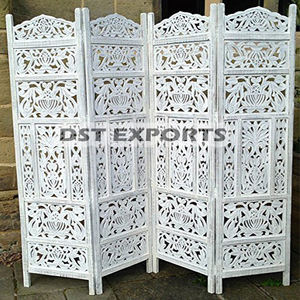 ฉากกั้นห้องไม้แบบดั้งเดิม งานฝีมือคุณภาพดีที่สุด พับได้ 4 บาน ราคาโรงงาน ฉากกั้นห้องสำหรับบ้านในออสเตรเลีย - Product Image 3