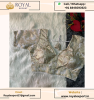 Nouvelle collection de blouses prêtes à porter en soie pure Dola avec travail de séquence et de zari, pour mariage, femmes adultes, Inde et Pakistan, taille 14