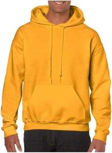 Vente en gros de sweats à capuche surdimensionnés en coton épais pour hommes impression bouffante de luxe personnalisée hiver sweats à capuche vierges teints unis - Product Image 6