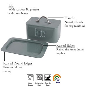 Beurrier galvanisé de haute qualité pour hôtel à domicile Best-seller Vintage Design Direct Usine Vente en vrac Quantité 100pcs - Product Image 3