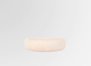 Tazón de mesa de estilo único Rosado, acabado de resina redondeado para servir alimentos, tazón de arroz, fruta, verdura, ensalada, sopa, tazón de madera/resina - Product Image 2