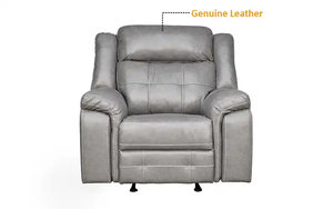 COLECCIÓN ITALIAN SILLA RECLINER MEDIO CUERO CON PLANEADOR - Product Image 2