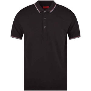 T-shirt en tricot uni polo de golf de haute qualité fibre de printemps personnalisé hommes Plaid Design Polo grande taille chemises pour hommes - Product Image 1