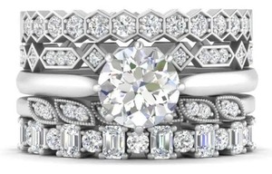 Anillo de Diamante Moissanite de Plata de Ley 925, Joyería Hip Hop, Regalo de Boda para Ella, Anillo de Diamante Personalizado - Product Image 2