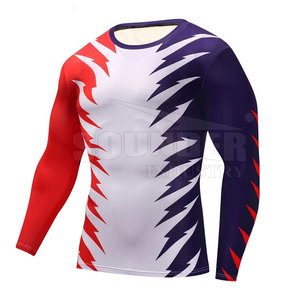 Protège-éruption confortable à manches longues pour hommes, vêtements de sport respirants, taille et conceptions personnalisées, protège-éruption confortable à manches longues - Product Image 3