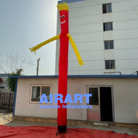 Panneau routier gonflable géant agitant l'homme, personnage de tube de danseur d'air gonflable personnalisé pour décoration de scène de fête carrée