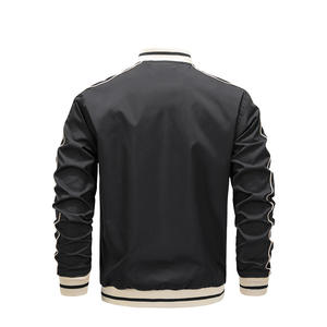 Vestes de baseball décontractées pour hommes personnalisées, bombardier universitaire léger pour l'hiver, service de vestes teintes OEM - Product Image 2