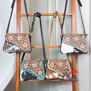 Nueva tendencia, Bolso bandolera de cuero de vaca con herramientas manuales de gran capacidad para mujer, bolsos de hombro versátiles ligeros simples - Product Image 1