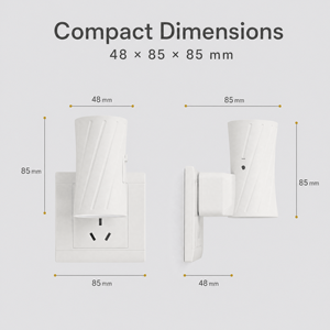 Modern Indoor RGB <b>Plug</b> <b>In</b> Wall Lamp With Acrylic Shade For Bedroom Nursery Hallway Corridor Kitchen Bathroom Pack Of Two - Product Image 2