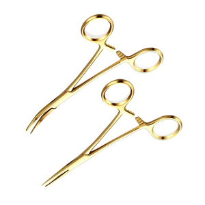 MEDIHEAL SURGICAL CORPORATION Pince hémostatique anti-moustiques de haute qualité en acier métallique plaqué or 12,5 cm, forceps médicaux de classe I - Product Image 3