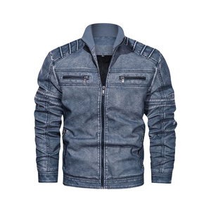 Blouson en jean délavé style universitaire pour homme, coupe vintage, écologique, respirant, léger, en coton, mode urbaine - Product Image 3