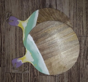 Planche à fromage en marbre massif et en résine époxy très populaire, outil de coupe pour ustensiles de cuisine, planche à découper - Product Image 6